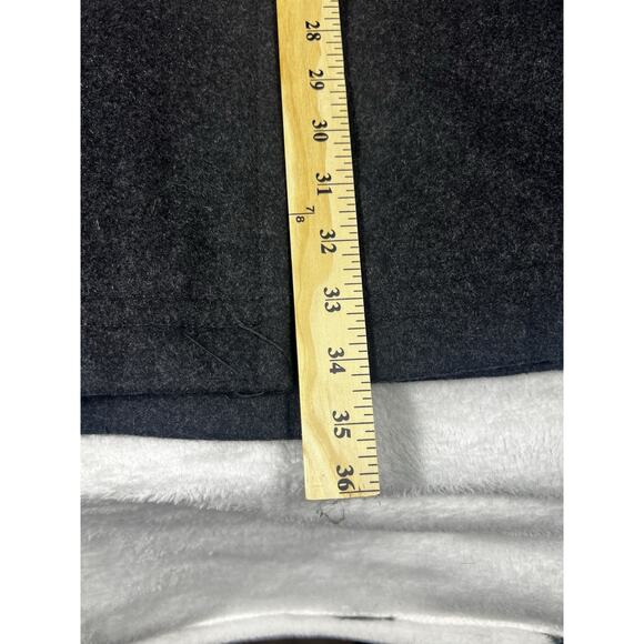 London Fog Mens Coat Gray Long Sleeve Sz Large L Button Up Wool Blend Dry Clean - Picture 4 of 16